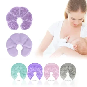 Breast Therapy Pads Breast Ice Pack Hot Cold Breastfeeding Gel Pads Boost Milk Let Down with Gel Bead Pads