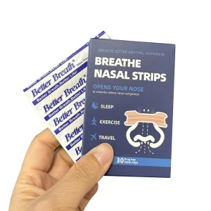 Breathable Nasal Strips Anti Snoring Nose Tape Drug Free Snoring Solution for Night Sleep