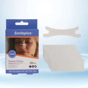 Breathable Strong Adhesive HY5521 PVC Non Sterile Nose Strips (22x76mm) CE Certified for Snoring Relief