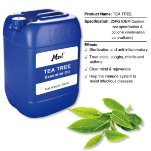 Bulk Natural Tea Tree Essential Oil for Skincare Haircare & Nail Care Soap Making