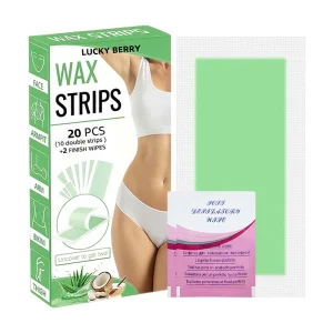 Bulk Order Vegan Nonwoven Fabric Gentle Formula Easy to Use Hair Removal Wax Strips for Beauty Salon Facial Body Use