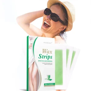 Bulk Price Custom Private Label Facial Wax Strips Eyebrow Wax Strips Ready to Use Face Hair Removal Wax Strips