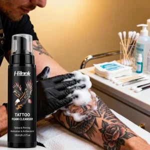 Bulk Supply Gentle Cleansing Antibacterial Foaming Mousse Organic Ingredients Tattoo Foaming Cleanser for Professional Artists