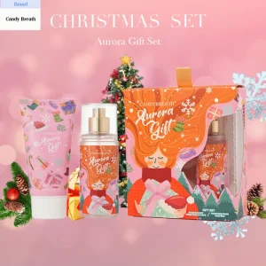 CandyBreath 2 in 1 Merry Christmas Gift Sets 236ml Body Lotion+250m Body Mist Women Body Care for Festive Gifts