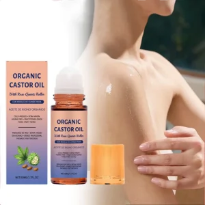 Castor Oil Essential Oil Roll On Massage Oil Nourishing Moisturizer Whitening Anti Wrinkle for All Skin Types Portable Daily Use