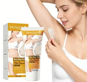 Chemical Hair Removal Cream, Rice Extract, Legs, Smooth, Women