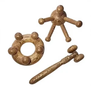 Chicken Wing Wooden Eco friendly Handcrafted Traditional Chinese Wellness Facial Massager for Face Hand Relaxation Nose Bridge