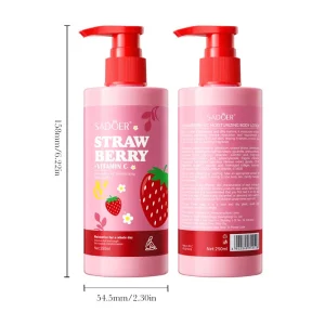Children Strawberry VC Moisturizing Body Cream Facial Cleanser Skin Care Set General Purpose 3 Year Shelf Life Foreign Trade