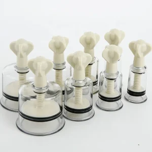 Chinese Acupoint Vacuum Twist Suction Cupping Therapy Set Magnetic Pump Cellulite Cupping Massage Kit