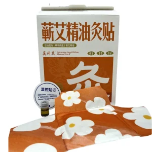 Chinese Natural Herbal Moxa Adhesive Patch Self Heating Warm Hot Essential Oil Paste for Menstrual Relief Body Nasal Patches