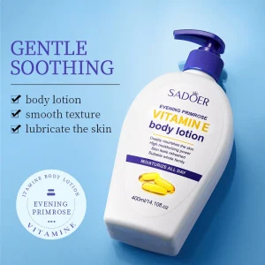 Chinese Whitening Body Lotion Evening Primrose Natural Body Lotion Moisturizing Vitamin E Body Lotion OEM Supports