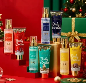 Christmas Body Lotion Set Perfume Set Fragrance Mist & Body Cream Perfect Christmas Gift Set for Luxury Body Care