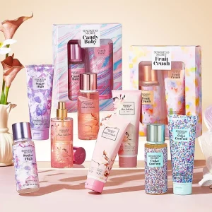Christmas Present 2pcs Perfume Gift Set 125ml Body Spray Fragrance Mist Skin Care Cream 125ml Body Lotion