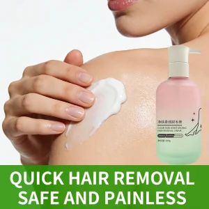 Clear Skin Moisturizing Hair Removal Cream Gentle Body Hair Remover for Arms Legs Underarms Hands Hydrating Non Irritating