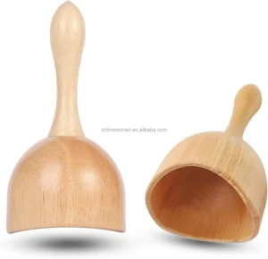 Cloud&Dragon Wooden Handheld Massage Cup Wood Cupping Therapy Massage Tools for Maderoterapia Kit