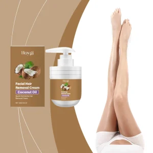 Coconut Gentle Facial Hair Removal Cream for Men and Women Including Upper Lip and Mustache