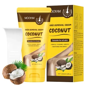 Coconut Hair Removal Cream Depilatory Cream for Smooth Skin Moisturizing Body Care Sensitive Skin Hair Remover for All Skin
