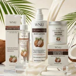Coconut Oil Whitening Body Lotion Long-lasting Fragrance Brightening Moisturizing All Skin Types Non-Irritating
