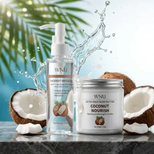 Coconut Oil Whitening Moisturizing Body Lotion Hand Cream Centella Extract Hyaluronic Acid Long-lasting Fragrance