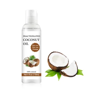 Cold Pressed Fractionated Coconut Oil 100% Pure Natural Organic Premium Grade Carrier Oil for Skin Hair Body Massage