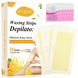 Cold Wax Strip Paper Private Label Reusable Facial Wax Strips for Hair Removal Upper Lip Eyebrow Wax Strip