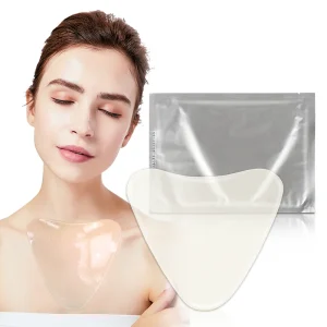 Collagen Absorbable Crystal Hydrogel Chest Pad Breast & Neck Mask with Vitamin C Anti Wrinkle & Firming Effects