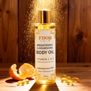 Collagen Body Shimmer Oil Nourishing Moisturizing Natural Vegan Body Oil for Glowing Skin Non Greasy