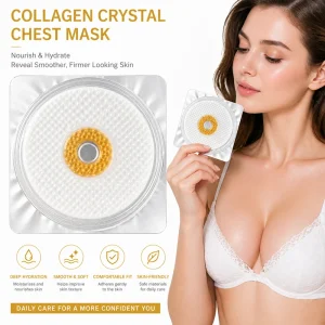 Collagen Crystal Chest Mask Breast Care Patch Hydrogel Moisturizing Firming Nipple Bust Skin Care Pad Custom Private Label Made