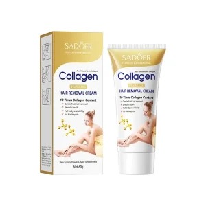 Collagen Hair Removal Cream Non Irritating Quick Whole Body Axillary Armpit Arm Leg Privates Hair Remove Creams 60g