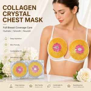 Collagen Hydrogel Chest Patch Breast Mask OEM ODM Private Label Beauty Care Made in China Model Chest 010