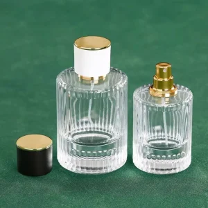 Colored Cylinder Glass Perfume Spray Bottles 30ml 50ml 100ml with Gift Box Screen Printing