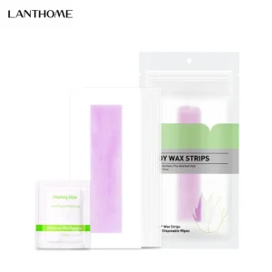 Colored Organic Cold Wax Ready to Use Double Sided Private Label Wax Strip Paper Customized Logo for Hair Removal