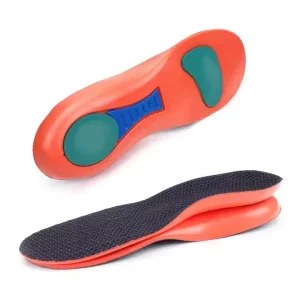 Comfort Gel Sports Insoles Flat Foot Orthopedic Arch Support Poron Shock Absorption High Elastic Insoles Made EVA