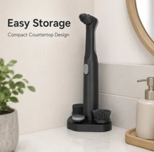Compact Handheld Electric Household Cleaning Deep Brush Home Scrubber Powerful Kitchen Cleaning IPX5 Electric Cleaning Brush