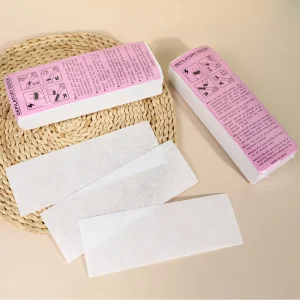 Convenient and Mild Hair Removal Waxing Non woven Paper Strips Depilatory Wax Strip for Body