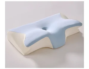 Cooling Memory Foam Butterfly Shaped Neck Cervical Support Pillow with Zero Pressure Technology Removable Washable