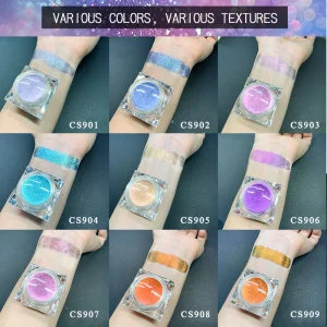 Cosmetic Grade Chameleon Multichrome Color Shifting Loose Powder Pigment Rainbow Face Glitter for Eyeshadow Makeup
