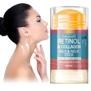 Cross border Moisturizing Face & Neck Cream & Dual Action Stick Hydrating Serum for Smooth Fine Skin 45g