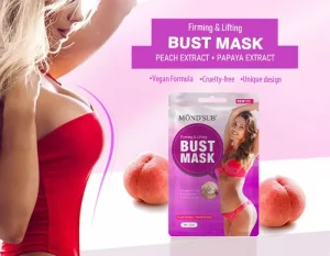 Cruelty free Vegan Formula Peach Female Body Firming Lifting Smoothing Sheet Care Breast Chest Bust Mask