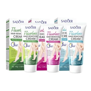Cucumber Vitamin E Hair Removal Cream Gentle Smooth Flawless Painless Depilatory Cream for Whole Body Skin Care