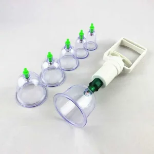 Cupping Hijama Cups Cupping Apparatus Vacuum Cupping 6 Pcs Set Custom Device Plastic Body CE OEM