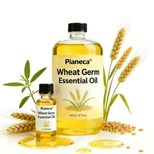 Custom 100% Pure Natural Wheat Germ Oil Factory Supplied Wheat Germ Oil Carrier Oil Softens Skin Replenishes Moisture 68917 73 7