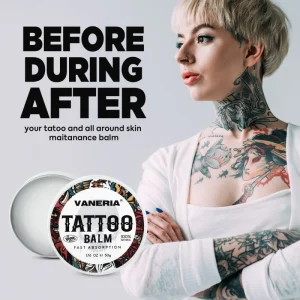 Custom 50g Tattoo Aftercare Balm Vegan Natural Tattoo Enhance Butter Soothing Skin Repair Healing Ointment for New Tattoos