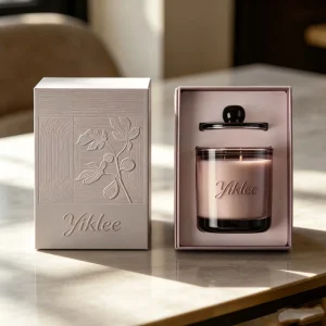Custom Emboss Foil Single Bottle 30 50 100ml Candle Fragrance Aroma Lidded Box Oil Scented Perfume Gift Paper Box with Insert
