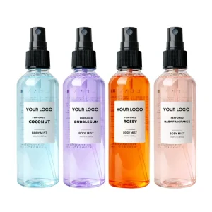 Custom Floral Fruity Body Spray Perfume Mist 100ml Perfume Long-Lasting Fragrance for Woman Men Body Mist Bulk Supplier