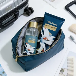 Custom Floral Luxury Herbal Organic Travel Body Care Set 2pcs Mini Body Wash Lotion Set Children