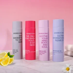 Custom Gentle Cleansing Calming Repairing Body and Yoni Wash pH Balance Odor Control Feminine Gel Women Body Skincare Kit