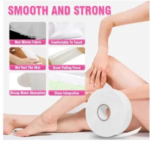 Custom High Quality Nonwoven Wax Roll Paper Disposable Waxing Strips for Spa Use