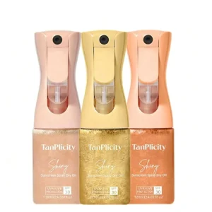 Custom Instant UV Tanning Oils with SPF 30 Accelerator Shimmering Carrot Oil Tanning Organic Tanning SPF Oil Spray