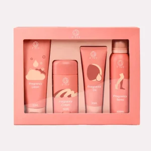 Custom LOGO Chamomile Coconut Oil Pregnancy Skincare Kit Stretch Marks Spray Body Lotion Cream Pregnancy Set